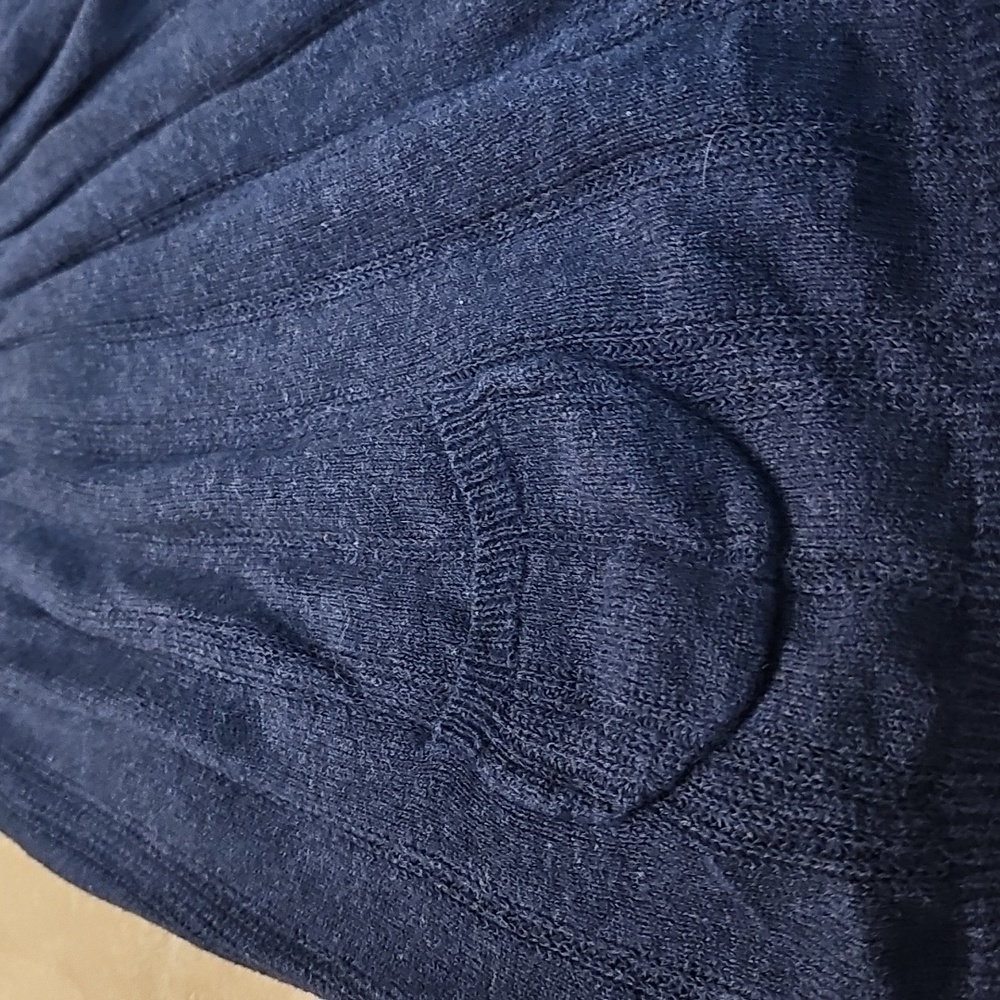 Y2K Vintage Hollister Dark Blue Babydoll Sweater Top - Picture 15 of 16